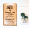 Tree Of Life Laser Engraved Wall Plaque | Customizable