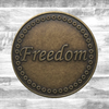 Alcoholics Anonymous AA Freedom Affirmation Coin – Bronze Sobriety Medallion