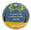 Alcoholics Anonymous (AA) Anniversary Coin – "Flamingo Beach" Sobriety Medallion