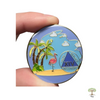 Alcoholics Anonymous (AA) Anniversary Coin – "Flamingo Beach" Sobriety Medallion