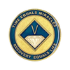 Narcotics Anonymous (NA) Coin – Blue & Gold Sobriety Medallion Gift