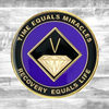 Narcotics Anonymous Purple & Black Anniversary Coin