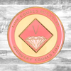 Narcotics Anonymous (NA) Coin – Pink & Cream Sobriety Medallion Gift
