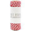 Craft Perfect Striped Bakers Twine | Chilli Red