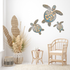 Sea Turtles Family Tropical Wall Art