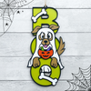 BOO Cute Ghost Puppy Halloween Sign - Whimsical Halloween Decor