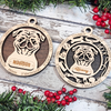 Personalized Laser Engraved Dog Ornament | Pug