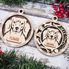 Personalized Laser Engraved Dog Ornament | Dachshund Long Hair