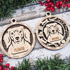 Personalized Laser Engraved Dog Ornament | Dachshund Long Hair