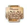 Needle Minder Personalized Wooden Case | Wildflowers