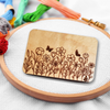 Needle Minder Personalized Wooden Case | Wildflowers