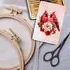 Needle Minder Storage Case | Floral Cardinals