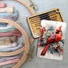 Needle Minder Storage Case | Floral Cardinal