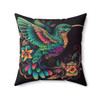 Colorful Hummingbird Decorative Throw Pillow