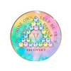 AA Psychedelic Change Crystal Patchwork Coin Medallion
