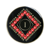 Narcotics Anonymous Clean Time Black Siam Red Crystal Anniversary Coin