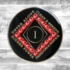 NA Clean Time Lt. Siam Red Crystal Coin Medallion