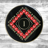 Narcotics Anonymous Clean Time Black Siam Red Crystal Anniversary Coin