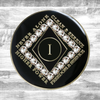 Narcotics Anonymous Clean Time Black Diamond Crystal Anniversary Coin