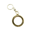 Gold Tone Hinged Key Chain Medallion Holder