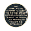AA Teal & Black Sobriety Anniversary Coin
