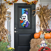 BOO Cut Ghost Halloween Sign - Whimsical Halloween Wall Decor