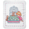 Tobin Baby Bedtime Prayer Girl Stamped Cross Stitch Quilt Kit