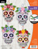 Bucilla Felt Applique Ornaments Kit 4/Pkg | Floral Sugar Skulls