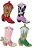 Bucilla Felt Applique Ornaments Kit 4/Pkg | Boots And Bling