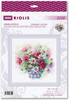 RIOLIS Counted Cross Stitch Kit | Watercolor Cosmos