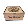 Give it to God Prayer Box | Floral Cross