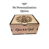 Floral Cross Give it to God Wooden Prayer Box
