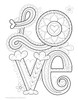Design Originals Peace & Love Coloring Book