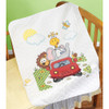 Janlynn Animal Fun Stamped Cross Stitch Quilt Kit