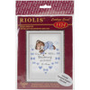 RIOLIS Teddy Bear Boy Birth Announcement Counted Cross Stitch Kit