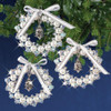 Solid Oak Nostalgic Christmas – Silver Bell Wreath Crystal Ornament Kit