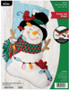 Bucilla Frosty And Bright Felt Applique Stocking Kit