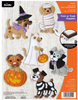Bucilla Trick Or Treat Puppies Felt Applique Ornaments Kit 6/Pkg