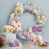 Bucilla Putz Village Felt Applique Wreath Kit