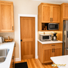 Cherry Kitchen Remodel - Warm Wood Cabinetry & Island Seating