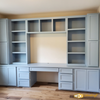 Built-In Home Office Cabinets & Desk