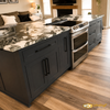 Custom White Oak Kitchen with Dramatic Stone Countertops