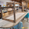 Rustic Wooden Table & Bench Set – Handcrafted Farmhouse Furniture