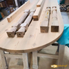 Rustic Wooden Table & Bench Set – Handcrafted Farmhouse Furniture