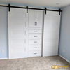 Custom Barn Door Closet – Handmade Wood Closet System