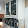 Painted Shaker Kitchen with Decorative Range Hood