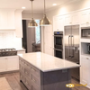 White Shaker Kitchen with Quartz Countertops - Custom Kitchen Remodel
