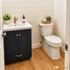 Bathroom Vanity - Navy Blue Painted Cabinet