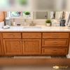Bathroom Vanity - Red Oak with Storage Cabinet