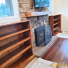 Fireplace Built-Ins & Wood Mantel